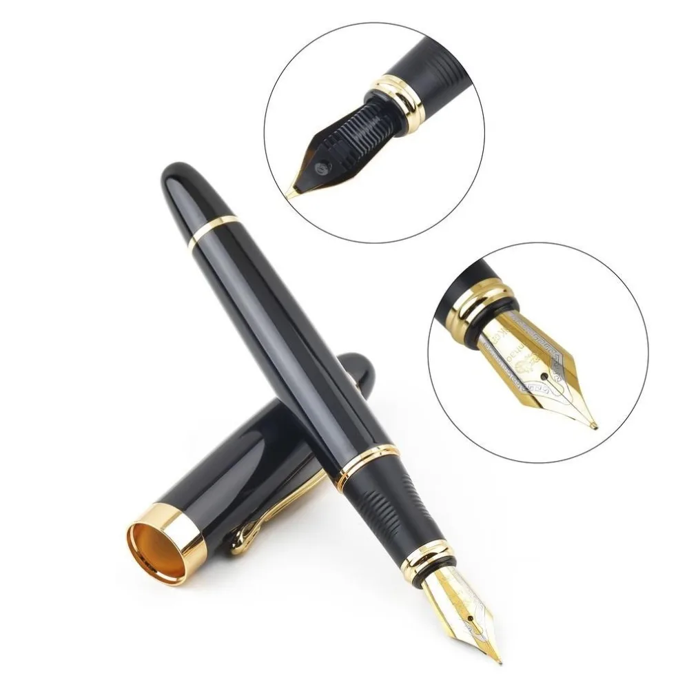 Jinhao x450 авторучка полностью Металлическая золотистая ручка Iraurita роскошные ручки канцелярские принадлежности для офиса и школы