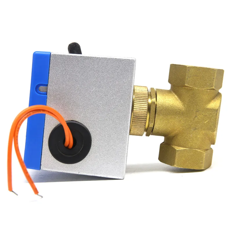 Valvola a sfera elettrica a 3 vie a 3 vie a 3 vie 220 V DN20 G3//4 valvola a sfera motorizzata in ottone con funzione di commutazione manuale