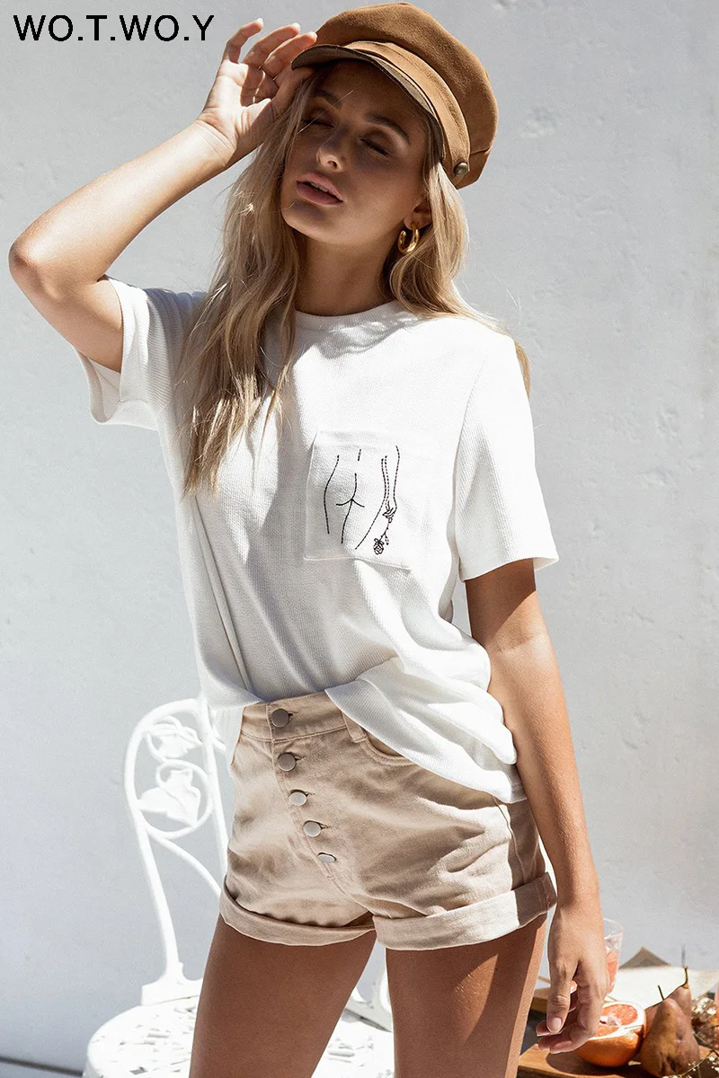 2018 Summer T-Shirt Woman