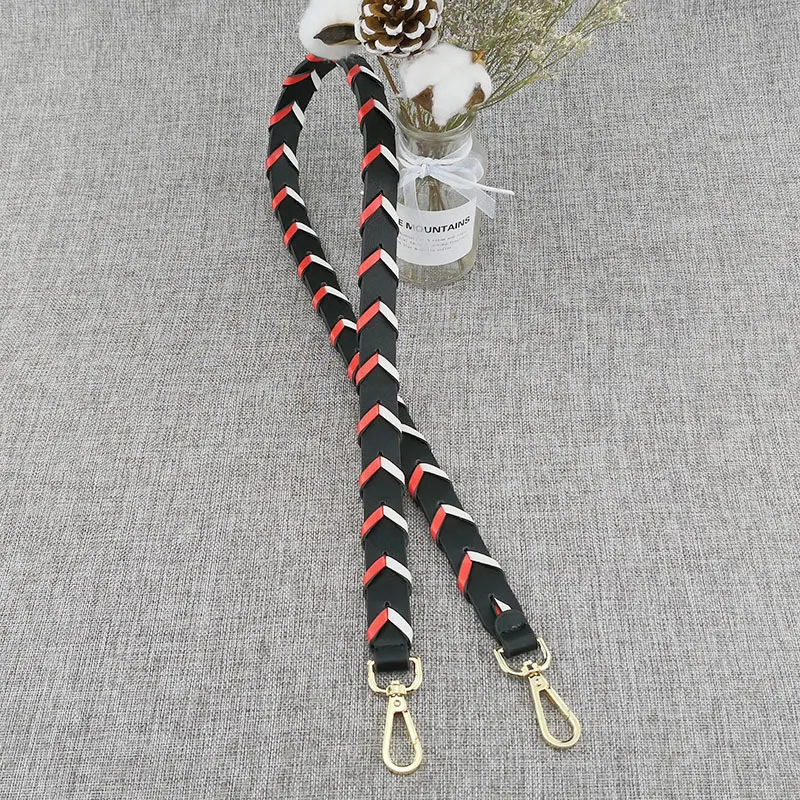 Embroidery Wide Shoulder Strap Bag 2018 New Women Replacement Shoulder Strap Pvc Chain Bag With Fashion Accessories Pocket Parts