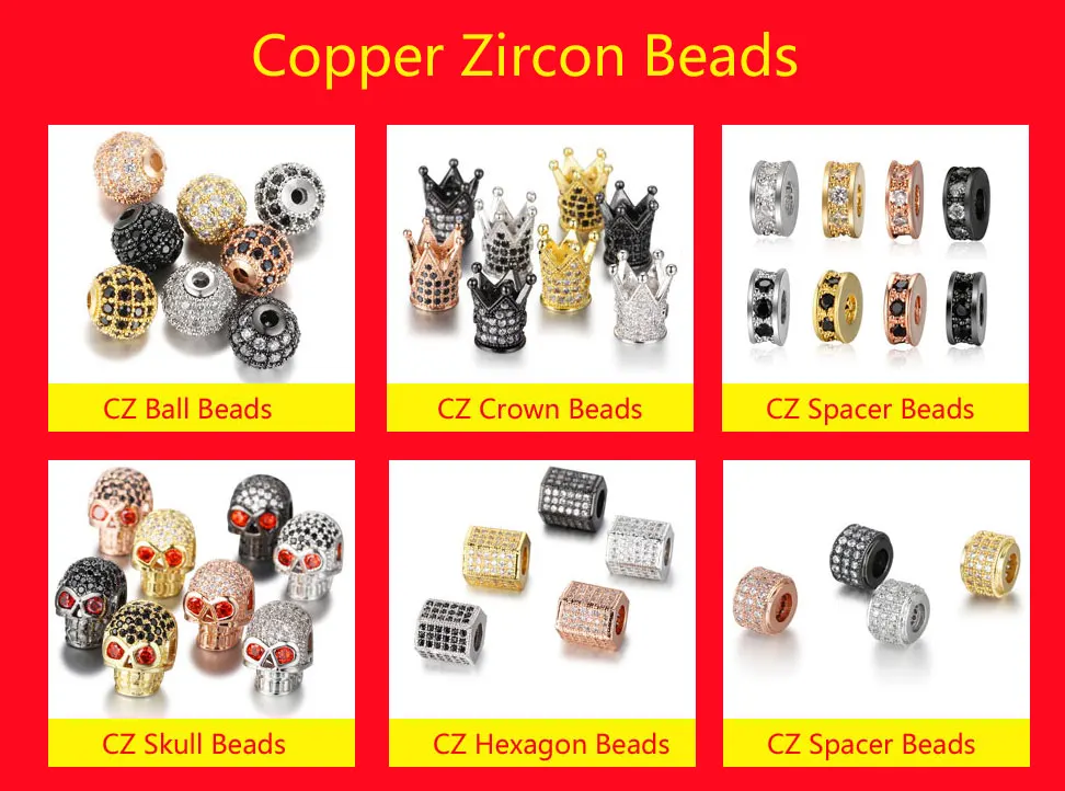 Copper-Zircon-Beads