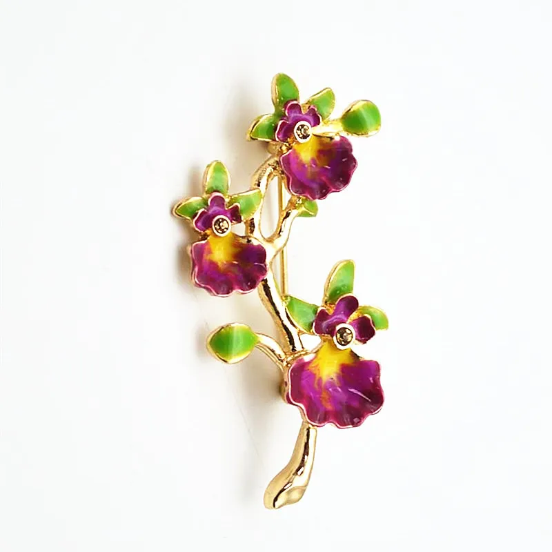 

Free shipping fashion ladies jewelry flower pattern modeling girls brooch elegant beautiful girl accessories wholesale gift