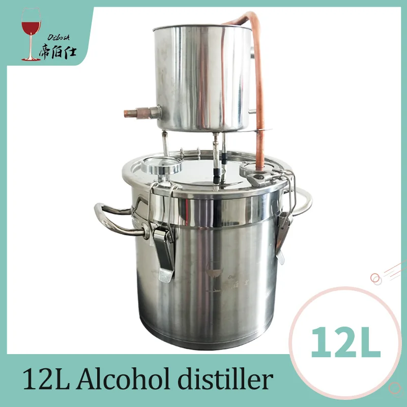 

Moonshine Red Copper Distiller 12L Home Brewing Equipment Alcohol Distillation Making Whiskey Vodka Manor Bar Self-brewing