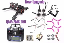 ZMR250 250 250mm Carbon Fiber Frame Kit FS-I6 2204 motor CC3D DYS BLHeli 20A RC for QAV250 For Quadcopter Racing Cross Drone +