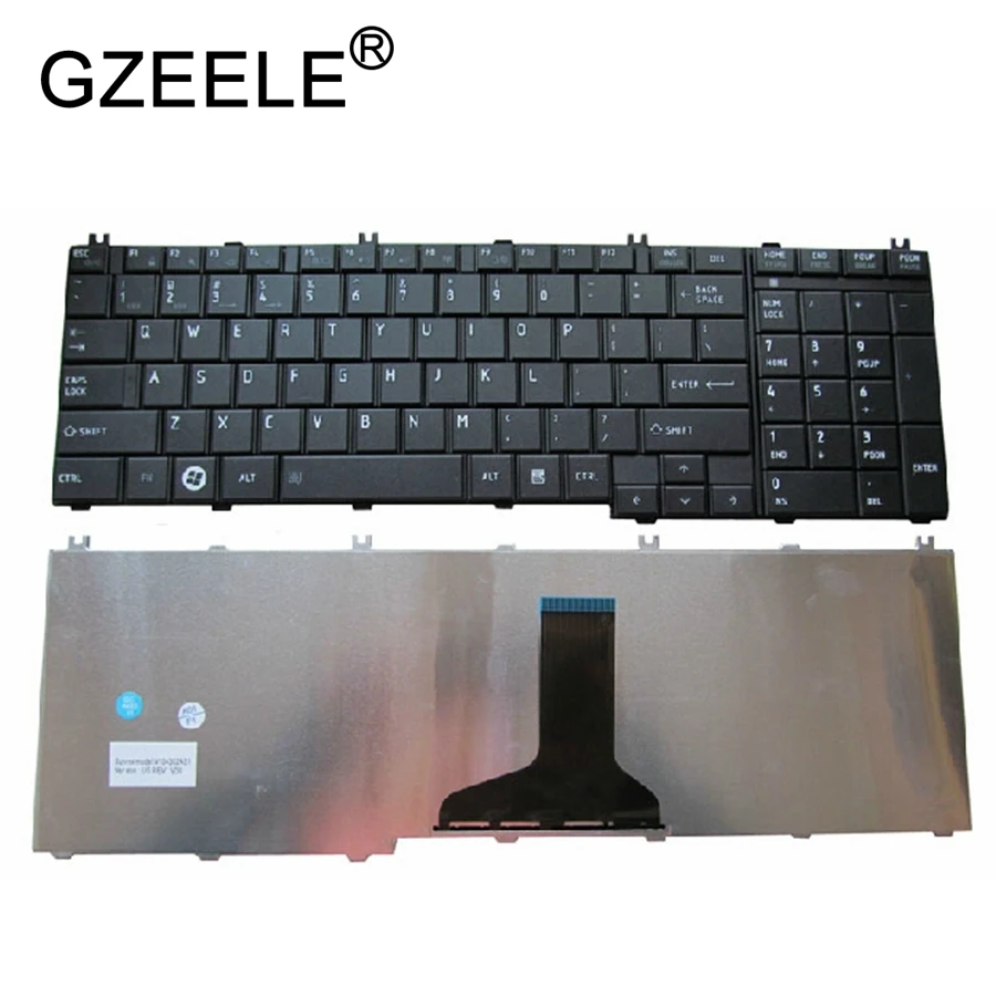 GZEELE English keyboard For Toshiba Satellite L670 L670D L675 L675D C660 C660D C655 L655 L655D C650