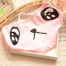 Удобные трусики с заниженной талией из хлопка с рисунком из мультфильма, тригонометрические женские трусики