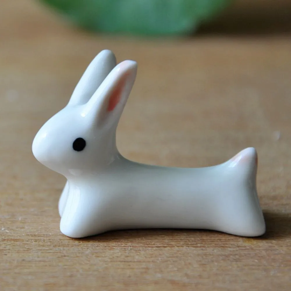 1 шт. милый кролик дизайн керамические держатели палочек для еды практические палочки для еды держатель подставка творческий дом кухонная посуда