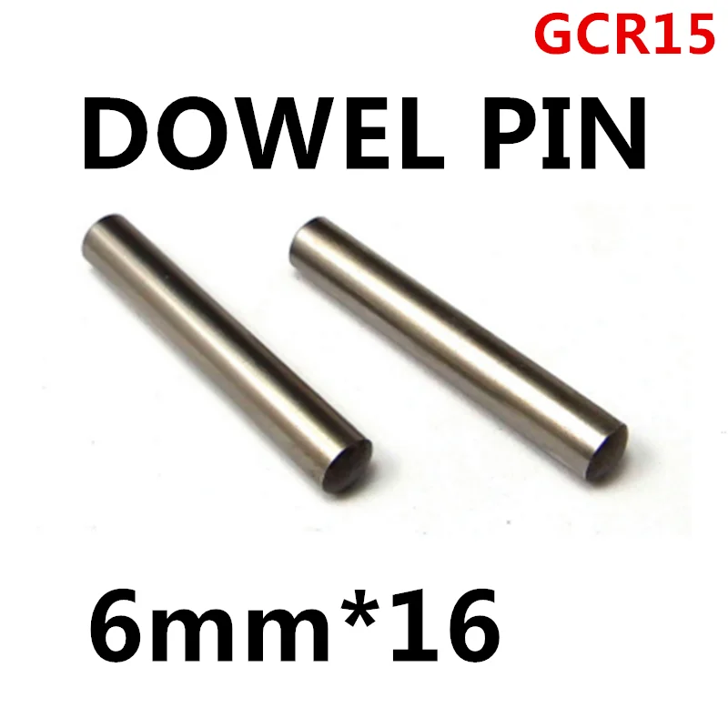 20pcs/lot High Quality 6*16mm 6mm GGr15 Bearing Steel Round Dowel Pin