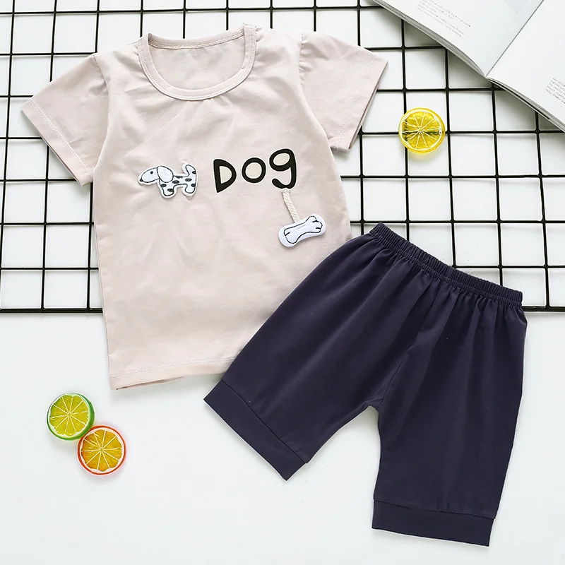 Baby boy sets Short Sleeve Tee and shorts baby Summer clothing infant sets kids summer wear