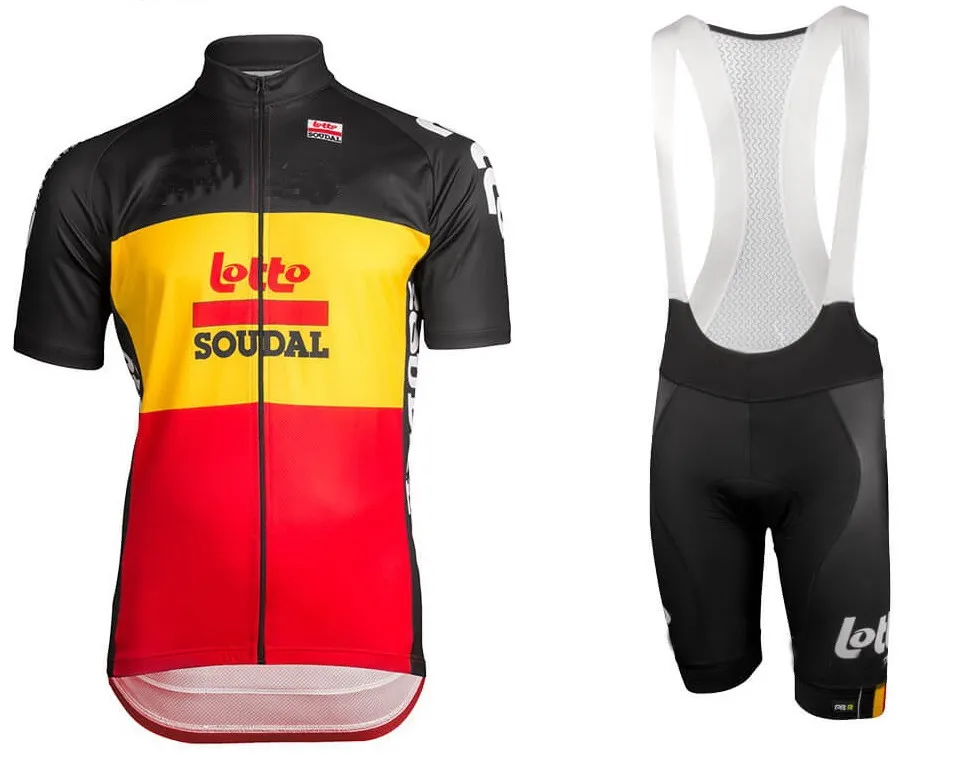 

2019 LOTTO SOUDAL BELGIUM SHORT SLEEVE CYCLING JERSEY SUMMER CYCLING WEAR ROPA CICLISMO+BIB SHORTS 3D GEL PAD WITH POWER BAND