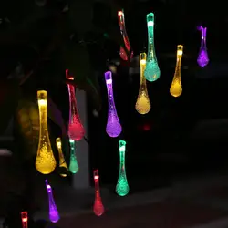 Горячей воды 6 м 30 Солнечная Светодиодные лампы серии Водонепроницаемый Открытый Рождество праздник газон цвет света