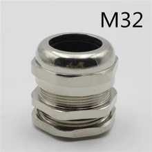 1 шт M32* 1,5 Никель латунь металл силикагель Водонепроницаемые кабельные сальники разъем применить к кабелю 15-22 мм