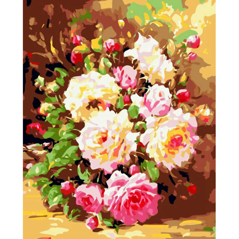 DIY Acrylic Painting By Numbers Hand Painted Canvas Modern Wall Picture For Living Room Home Decor Art | Дом и сад