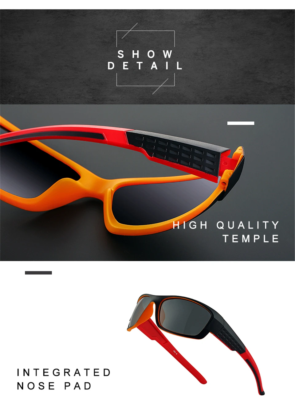 ALIKIAI new  Men and women HD Sunglasses Polarized Glasses Outdoor Sport UV400 Proof Sun Glasses Eyewear Oculos Male (14)