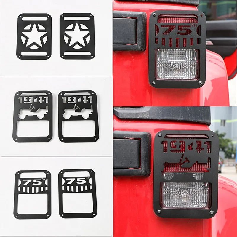 Sansour задний фонарь для автомобиля защитный чехол Jeep Wrangler JK 2007 2016 черный|tail light