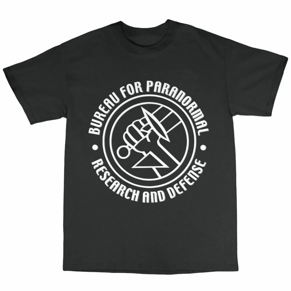 Бюро для паранормальных исследований и обороны футболка хлопок Hellboy Inspiredin Лето 2019 Поп Хлопок Человек тройник смешные футболки