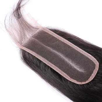 

Abijale 2*6 Lace Closure Brazilian Straight Closures 8-20 Inch Human Hair Extensions Natural Color Remy Hair Free Shipping