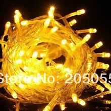 220 В ЕС Фея Строка свет 200LED 20 м на Рождество Свадьба Рождество вечерние Декор 64ft W/мужской и женский хвост разъем сзади сплайс-желтый