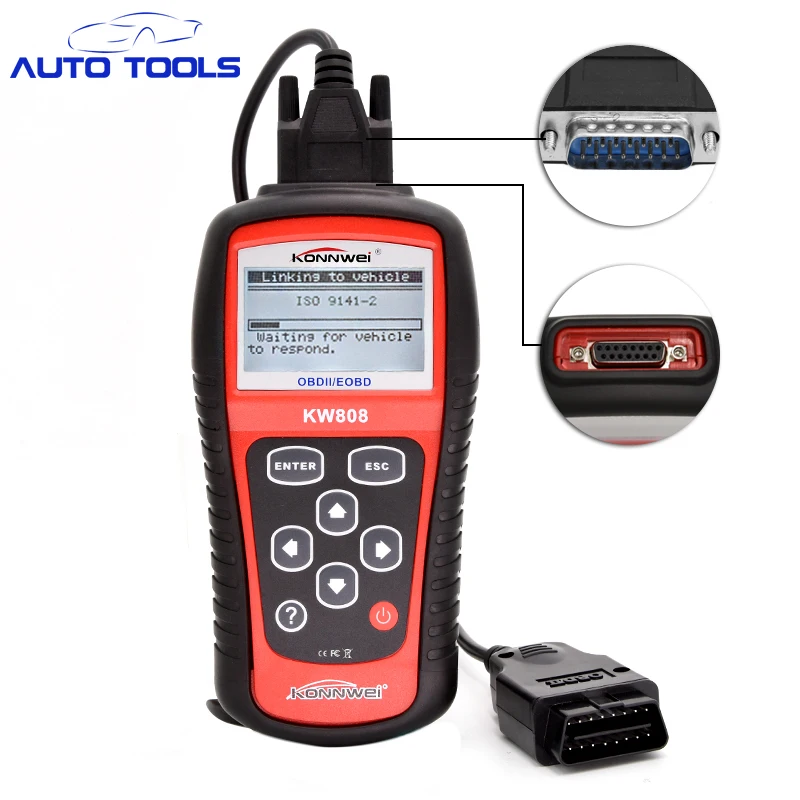 10pcs lot Hot Sale OBD2 Scanner KW808 font b Car b font Diagnostic Code Reader CAN