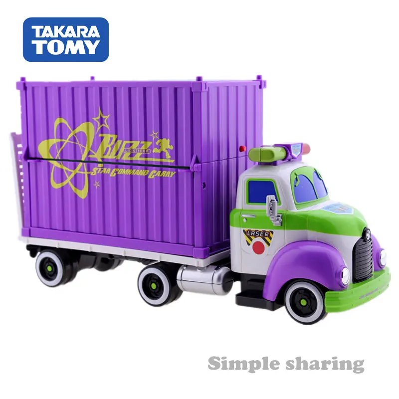 Takara Tomy Tomica Disney motores Pals Transportador Buzz Lightyear Diecast portador