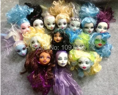 Новое поступление аксессуары для кукол девочек голова 5 шт./лот куклы Monster High|girl