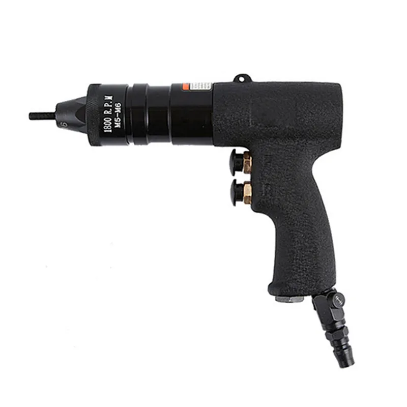 

high quality taiwan pneumatic rivet nut gun M4 M5 M6 air pull nut tool self lock gun head wind nut riveter rivet cap tools