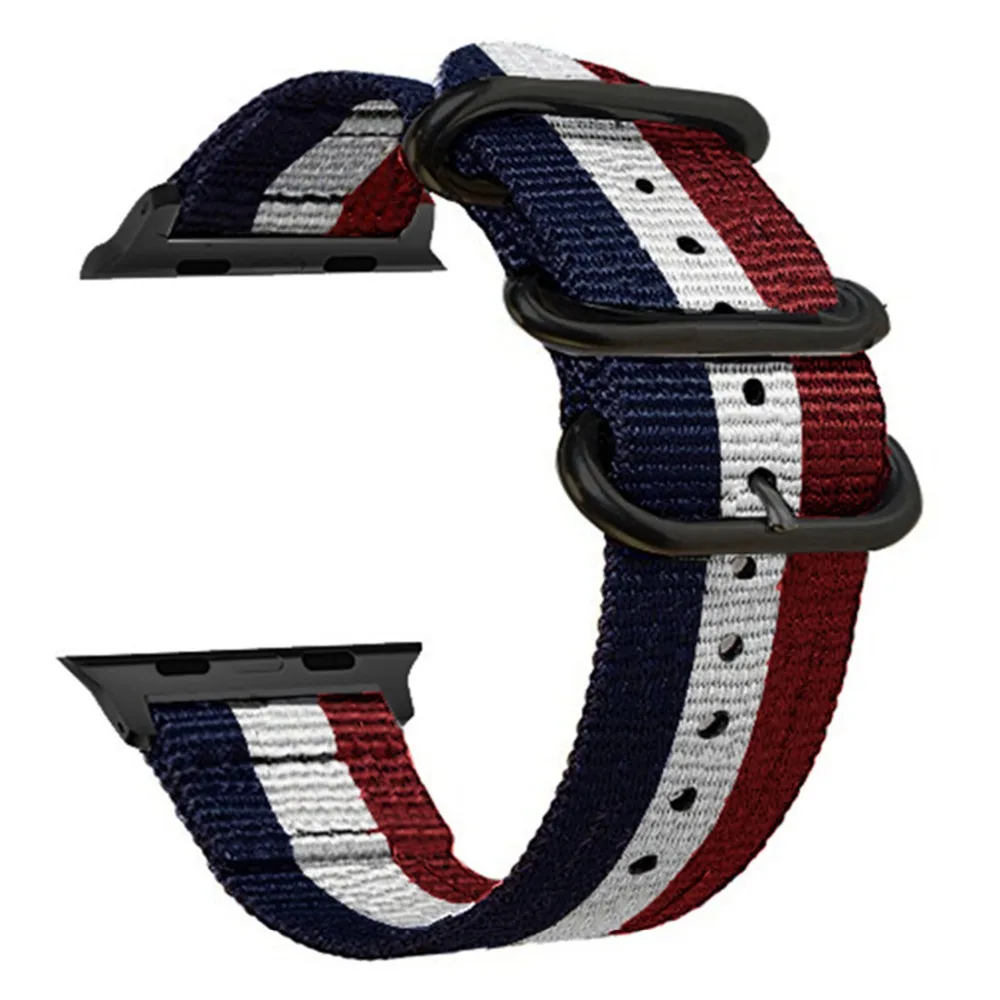Ремешком Nato для Apple watch band 44 мм 40 correa наручных часов iwatch ремешок 42 38 версия