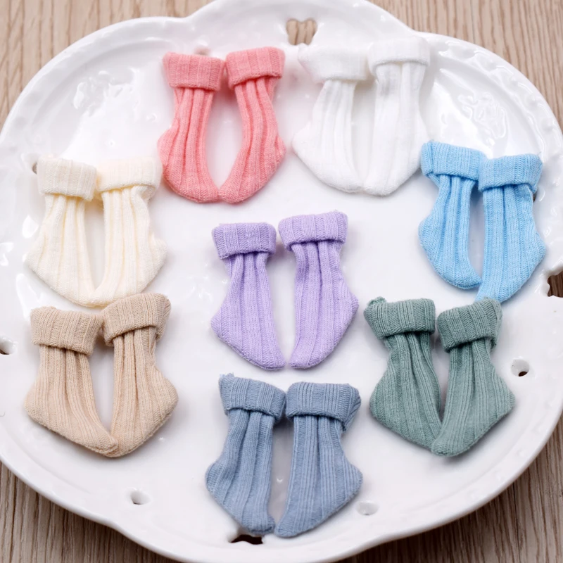 

4 Pair Doll's Socks for Blyth, Licca, Azone, Obitsu11 OB11 Doll Accessories