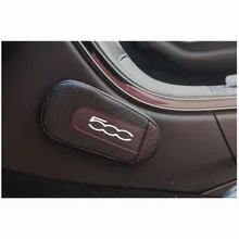 Автомобильный Стайлинг для Fiat 500 Мягкая Кожаная подушка для ног наколенник подлокотник аксессуары для салона автомобиля