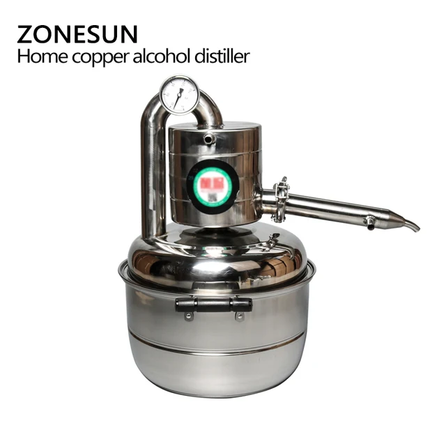 Zoneun 10L Distiller Bár Háztartási Létesítményei Boros Limbeck Desztillált Víz Nagy Kapacitású Vodka Készítő Főz Alkohol Whisky - Image 4