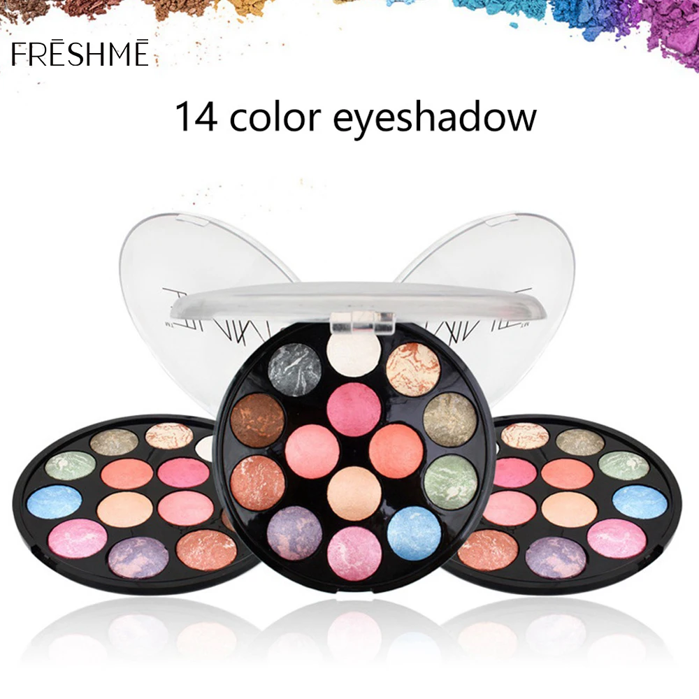 

14 Color Nude Shining Eyeshadow Palette Waterproof Smoky Eye Shadow Pallete Matt Powder Cosmetics Natural Lidschatten maquillage