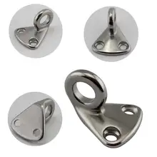 12 шт. 35 мм 316 нержавеющая сталь Лодка Палуба крыло крюк закрытый мини глаз полированная яхта лодка оборудование bateau аксессуары морской