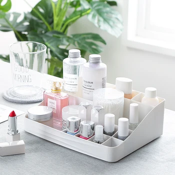 

European Style Dressing Table Storage Box Fashion Desktop Makeup Storage Box Jewelry Sundries Cosmetic Container Holder 13 Grids