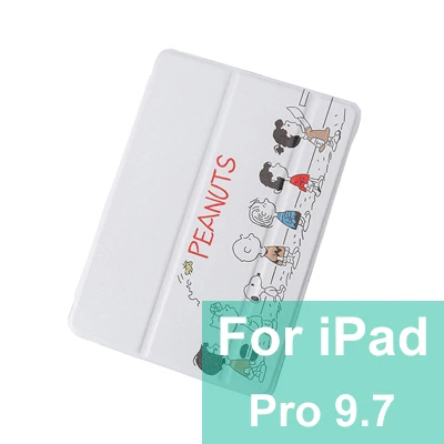 Чехол для fundas iPad pro 10,5 дюймов милый мультяшный принт PU+ мягкая задняя крышка из ТПУ для iPad pro 9," умный чехол с функцией автоматического пробуждения/сна - Цвет: For IPad pro 9.7