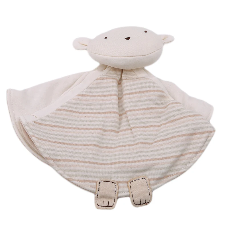Детское успокаивающее мягкое полотенце для новорожденных, детские игрушки, милые животные, органический хлопок, кролик, слон, медведь