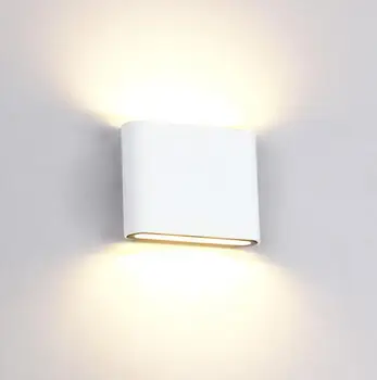 

6pcs/lot Aluminum Modern Wall Sconce Square Round Designed 6W12W LED Wall Light Decoration Home Lighting AC85V-265V Wall Mounted