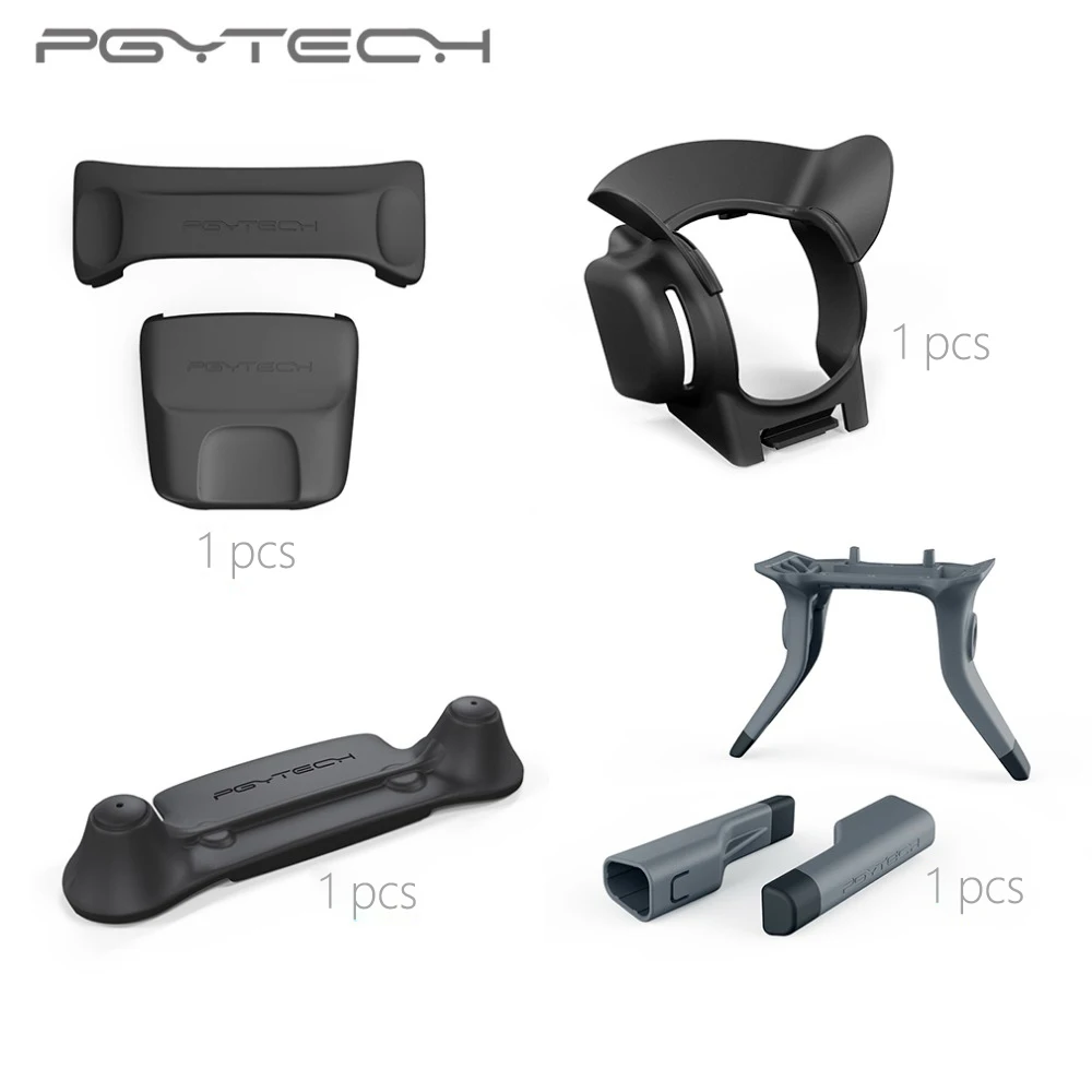 

PGYTECH 4 IN 1 Set Remote Control Guard & Lens Hood & Landing Gear Leg&Propeller Motor Holder For DJI Mavic Pro/platinum drone