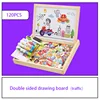 100+Pcs Wooden Multifunction Children Animal Puzzle Writing Magnetic Drawing Board Blackboard Learning Education Toys For Kids 5