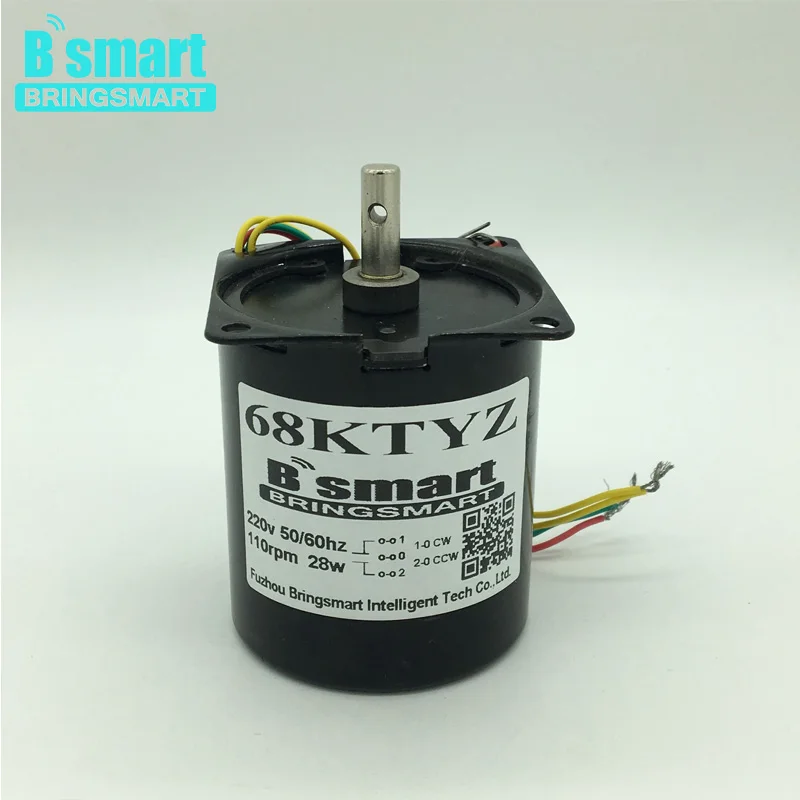 

68KTYZ AC 220V AC Permanent Magnet Synchronous Motors 28W Gear Motor Slow Speed Reversible Reducer Motor High Torque Micro Motor