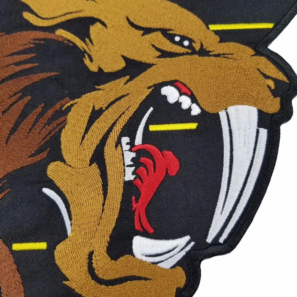 Sabercats 82 Free shipping Vest Back patch Embroidery Iron-on garment clothing application (4)