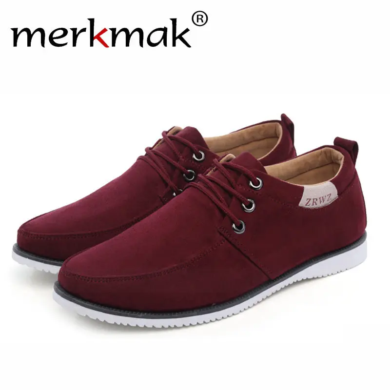 

Merkmak Trendy Leisure Men Shoes 2018 Luxury Brand Breathable Comfortable for Male Footwear Fashion Men's Flats Shoes Drop Ship