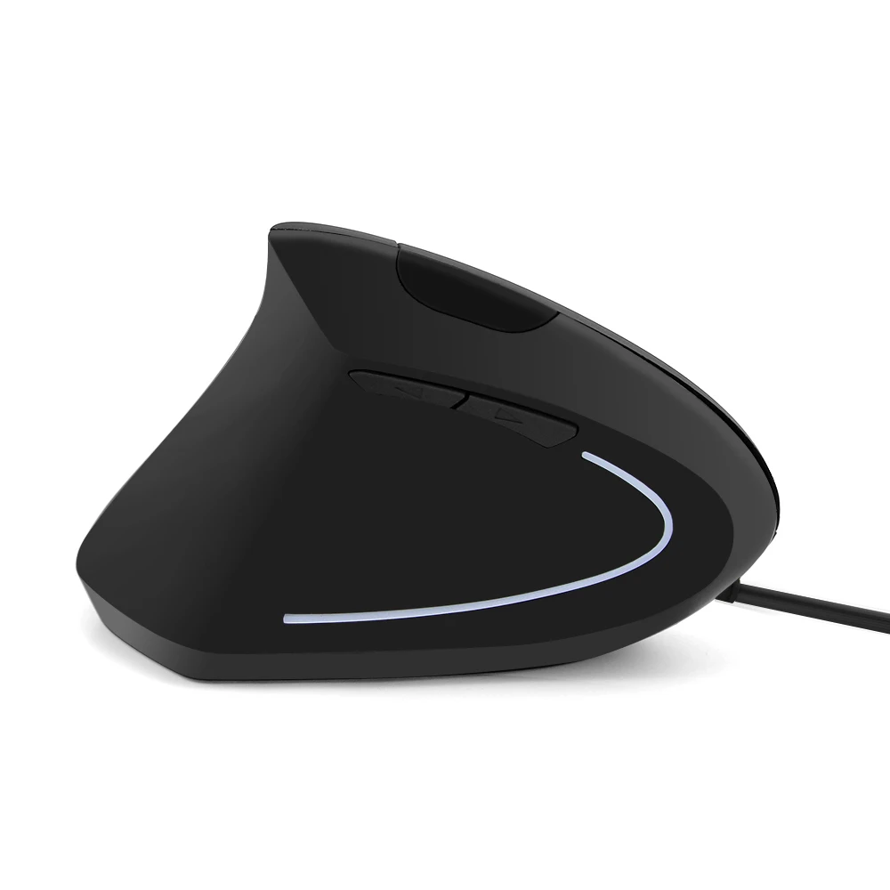 Проводная вертикальная мышь для левой руки эргономичная игровая мышь 800-1200-1600DPI USB оптическая компьютерная мышь с ковриком для Мыши для ПК ноутбука