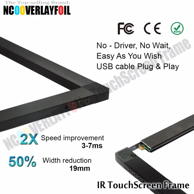 online shop free shipping 10 touches 42 inch ir touch screen overlay
