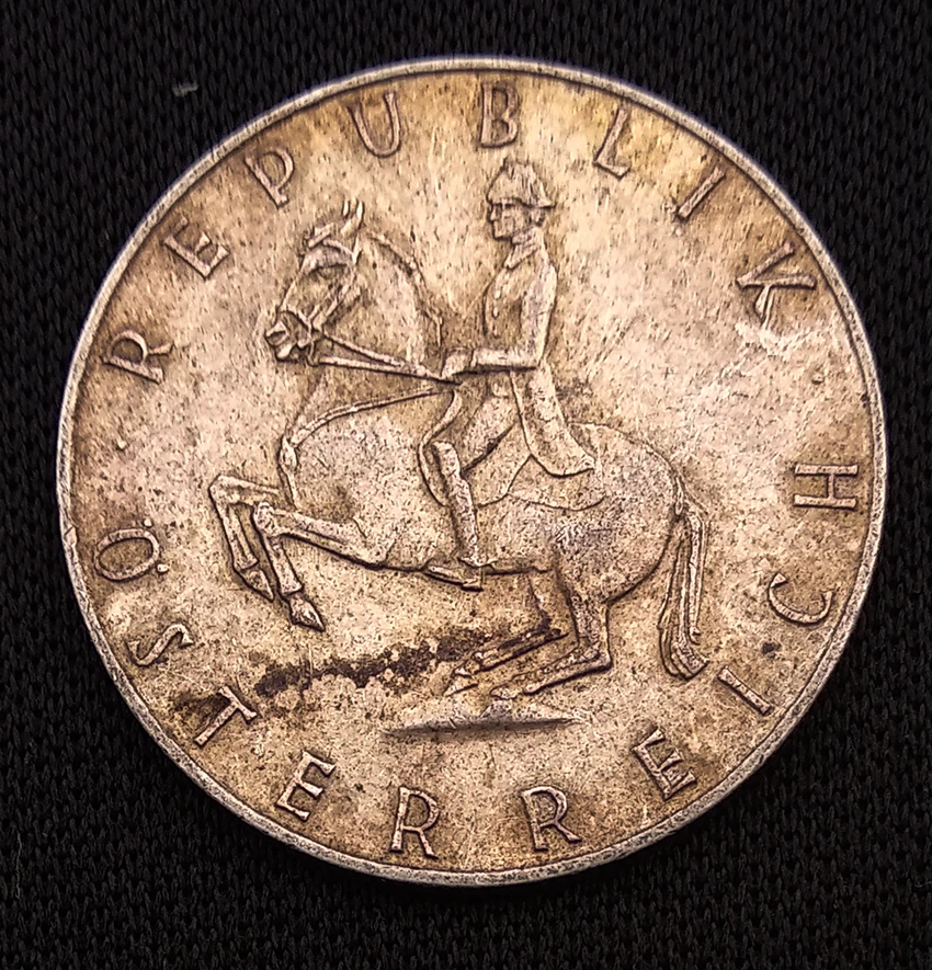22mm 5 Schilling Silver Coin Of Austria Random Year