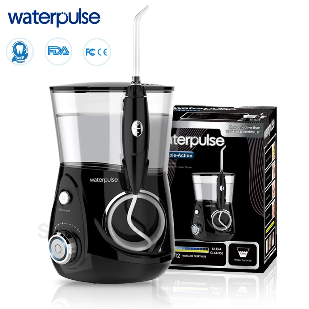 Waterpulse V660H Dental Water Flosser Oral Irrigator Care 5 Nozzles With Clean Massage Function Flossers huismerk kopen in de aanbieding Waterpulse V660H Dental Water Flosser Oral Irrigator Care 5 Nozzles With Clean Massage Function Flossers huismerk kopen in de aanbieding
