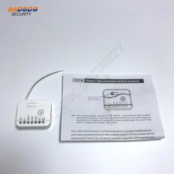 

868.42MHZ only Smart home Z-Wave In wall dual Relay smart switch module 2x1.5kw TKB home Higher RF output power Two dry relay