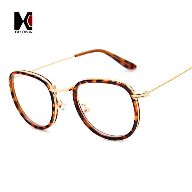 New Style Fashion Women Round Glasses Metal Quality Myopia ...