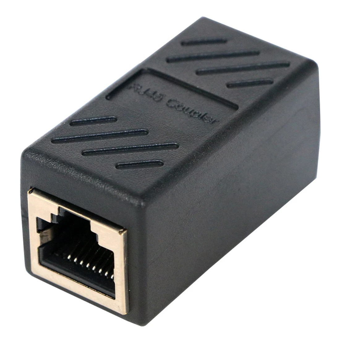 black Ethernet LAN разъем Кабель-адаптер удлинитель в линии муфта RJ45 мать к матери CAT6 сети - Цвет: black