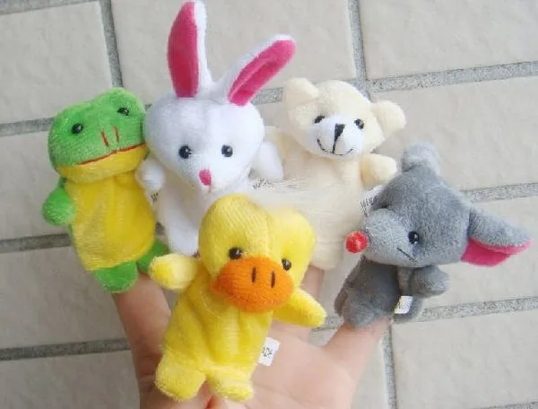 4 G1 Plush 10kinds of animals finger puppets