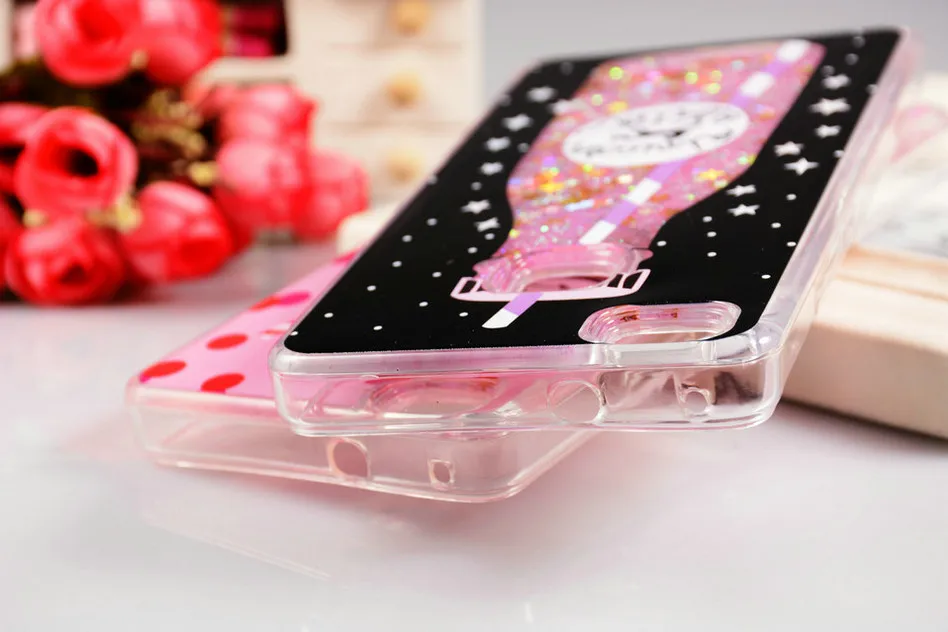 Liquid Quicksand Cases for Huawei P9 Lite Case Glitter Bottle Cute Case For Coque Huawei P9lite Fundas P9 Lite Capas  (5)